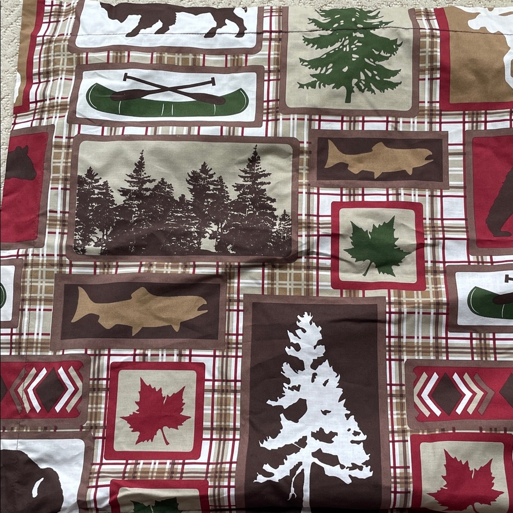 Moose throw pillows and rustic cabin themed shams - Picture 9 of 10
